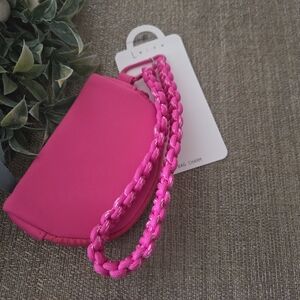 Leith Fuchsia Key Holder with Braided Strap